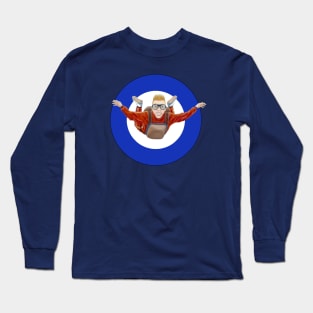 Skydiver ...(Blue Version) Long Sleeve T-Shirt